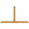 Ekena Millwork Portland Rough Sawn Timber Gable Bracket, Western Red Cedar, 96"W x 56"H x 4"D x 6"F, 14/12 Pitch GBW096X56X0406POR00RWR - alternate 1